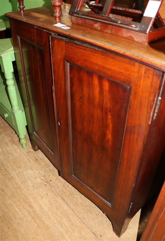 Victorian mahogany two door cabinet by T. Wilson